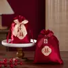 Nueva Bolsa de Dulces para Boda Boda de Gama Alta Dulces Cacahuete Semillas de Melón Bolsa con Cordón Souvenir Estilo Chino Creativo Bolsa de Azúcar