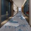Alfombra de Pasillo de Hotel Nuevo Estilo Chinoiserie Impresión de Nylon 800g Engrosada Ignífuga B1 Resistente a Manchas en el Suelo Alfombra de Pasillo