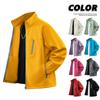 Comercio Exterior Transfronterizo Ocio al Aire Libre Deportes Sudadera Cardigan de Cuello Alto 2025 Hombres Otoño e Invierno Forro Polar con Cremallera Chaqueta
