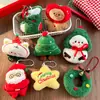 Colgante de peluche navideño, muñeco de dibujos animados, decoración de bolsa, Papá Noel, adorno de árbol de Navidad, pequeño regalo decorativo