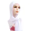 Conjunto de Duas Peças de Lenço Quadrado Versátil para Mulheres, Estilo Étnico com Capuz, Cachecol de Chiffon Liso com Fecho Magnético para Evitar que Escorregue
