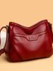 Bolsa feminina texturizada em couro genuíno 2024 nova moda versátil para mães de meia-idade bolsa de ombro estilo western bolsa mensageiro de grande capacidade
