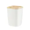 Set de artículos de tocador para baño con diseño de ondas para uso doméstico, incluye papelera de escritorio, jabonera, vaso para enjuague bucal, botella de loción, set de 7 piezas