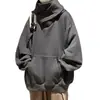 Abrigo funcional pesado de otoño e invierno para hombre, sudadera con capucha americana de cuello alto, talla grande