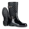 Botas de Lluvia de Moda Transfronteriza para Mujer, Zapatos Acuáticos Versátiles, Antideslizantes, Resistentes al Desgaste, Botas de Lluvia Acolchadas a Cuadros, Accesorios para Botas de Lluvia de Media Caña