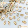 Champagne Fundo Pontiagudo Diamante Forma Especial Diamante Estilo Misto Atacado Brilho Joias para Nail Art Diamante para Unha Usável Atacado