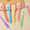 Mini Espátula Pequeña de Silicona Espátula para Mermelada Crema Cuchillo para Pastel Integrado Color Sólido Espátula para Mantequilla Herramienta para Hornear