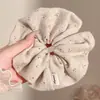 Elástico de cabelo com laço de renda francesa, scrunchie oversized, estilo casual, acessório de cabelo para coque elegante, faixa de cabelo, elástico de cabelo grande para mulheres