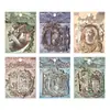 Paquete de Pegatinas Transfronterizas Zabc, Serie Glamorosa Estilo Europeo, Pegatinas Decorativas Material DIY Borde Retro, Se Incluyen 10 Piezas