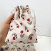 Mini bolso de pana con cordón para lápiz labial, cosméticos, bolsa de almacenamiento portátil para viajes, monedero para llaves y monedas para niñas