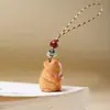 Lanyuexuan Ciprés Doce Signos del Zodíaco Tallado a Mano Versión Q Figura de Madera Adorno para la Buena Suerte en el Año de Nacimiento, Artesanía de Madera Maciza Regalo