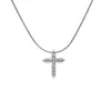 Collar Cruzado de Acero de Titanio que No se Desvanece para Hombres, Cadena Cubana de Lujo Ligero Hip-Hop Punk, Cadena para Clavícula Versátil de Gama Alta de Moda