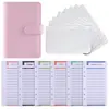 Libreta de hojas sueltas simple A5, tamaño A6, estilo macarrón, para principiantes, de Corea del Sur, al por mayor, para niñas.