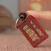 Llavero Colgante Ábaco de Palisandro Satinado Exquisito Personalizado Colgante para Llave de Coche Mochila Portátil Madera Maciza Sin Pintar