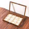 Caja de Joyería a Prueba de Polvo con Tapa para Pulseras, Anillos, Collares, Pendientes y Coleccionables - En Stock