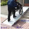 Rampa Plegable Arriba y Abajo para Silla de Ruedas Tablero Portátil Móvil de Aleación de Aluminio Pedal Tablero para Subir Escaleras Rampa Sin Barreras