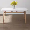 Juego de Mesa y Sillas para Comedor, Moderno y Sencillo, Adecuado para Apartamentos Pequeños, Mesa Rectangular y Sillas para Uso Doméstico, Uso Comercial para Cafeterías y Restaurantes de Comida Rápida