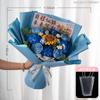Un Futuro Brillante Girasol Ramo de Lana Tejida Regalo para Ceremonia de Graduación Sesión de Fotos para Enviar a Compañeros como Recuerdo y Regalo de Bendición