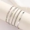Comércio Exterior Transfronteiriço Terno Joias Pulseira Personalizada Nova Liga Combinação Pulseira Conjunto de Seis Peças Venda Quente