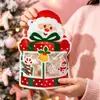 Saco de Presente de Natal Novo Estilo Desenho Animado Lanche Assado Biscoito Saco com Fecho Zíper Criativo Véspera de Natal Saco de Embalagem para Presente de Feriado