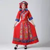 Trajes de Danza para Hombres y Mujeres Adultos de las Minorías Étnicas Zhuang y Shui de Guangxi, 3 de Marzo, Faldas Largas Estilo Minoría Étnica 56