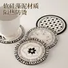 Tapete de Café Retrô Recém-Atualizado, Material Simples e Macio de Lama Diatomácea, Isolante Térmico, Antiescaldante, Tapete de Tigela e Prato de Luxo Leve, Xícara de Chá