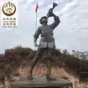 Suministros del Fabricante Esculturas de Figuras Históricas de Fibra de Vidrio para Atracciones Turísticas y Monumentos Conmemorativos, Estatuas del Ejército Rojo de Imitación Bronce, Adornos de Estilo Antiguo