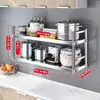 Prateleira de Armazenamento de Parede Prateleira de Cozinha de Aço Inoxidável para Restaurante Armazenamento de Parede Prateleira de Parede Comercial