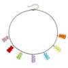 Europeu e Americano Cross-border Jóias Boêmio Cor Mista Bead Colorido Amor Urso Colar Pulseira Set Cartoon Mulheres