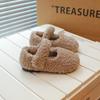 Sapatos Peludos Infantis 2025 Inverno Novos para Meninas Sapatos de Pelúcia para Exterior para Crianças Pequenas Bebês Sapatos de Lona Dupla