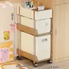 Mesa de estação de trabalho de escritório com prateleira de armazenamento sob a mesa, gaveta móvel tipo porta-arquivos, estante de livros multicamadas, pequeno carrinho