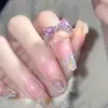 Anillo de Lazo con Circonita Rosa para Mujer Estilo Ins Estudiante Dulce y Lindo Nicho Alto Gama Abierto Ajustable