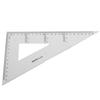 Juego de reglas de plástico transparente triangular Deli 6425 de 23 cm, juego de reglas de medición para dibujo de estudiantes, venta al por mayor