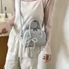 Bolsa de Bolos Portátil Coreana para Mujer 2026 Nueva Moda Trendy Bolso Tipo Concha Versátil Hombro Cruzado Bolso Cuadrado Pequeño