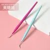 Acero Inoxidable Recogedor de Pestañas Maquillaje de Belleza Injerto de Pestañas Pincel para Pestañas Muñeca para Pestañas Palo Recogedor de Pestañas Herramienta de Belleza para Pestañas