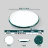 Prato de Mesa Bicolor em Melamina, Prato Especial para Hotel Restaurante, Prato Criativo Estilo Ocidental, Prato para Aperitivo Frio Imitação Porcelana, Prato Redondo Comercial