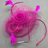 Faixa de Cabeça com Penas Amazon Headwear Acessórios de Noiva Europeus e Americanos Baile de Formatura Headwear de Renda Retrô Véu Cartola Acessórios de Cabelo