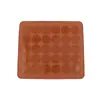 Tapete de silicona para macarons 30 bandejas redondas para hornear tapete pequeño tapete para horno de repostería suministro de fábrica al por mayor