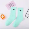 Calcetines Adi Clover para Hombre Deportivos de Hilo Largo de Moda Algodón Puro Absorbentes para Mujer Calcetines de Pareja con Tres Rayas
