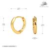 Pendientes de plata de ley s925 nuevos y populares, de estilo transfronterizo, con hebilla de oreja de cara brillante, temperamento informal y viento frío.
