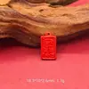 Mineral Original Cinabrio Rojo Arena Zodiaco Caballo Trébol de Cuatro Hojas Recipiente del Tesoro Título de la Lista Dorada Pase lo que Pase Accesorio Pulsera Hecha a Mano