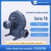 Soprador de turbina Litz TB100-1 de média pressão baixo ruído filtro de aço inoxidável soprador de média pressão 0,75kw