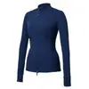 Chaqueta de Espiga para Mujer, Moda Otoño e Invierno, Corte Delgado, Secado Rápido, Manga Larga, Deportes al Aire Libre, Cuello Alto, Top de Fitness Yoga