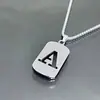 26 Collares de Letras Huecas Inglesas para Hombre, Acero de Titanio, Accesorios que no se decoloran, Sencillos, Únicos, Modernos, Versátiles, Cadena Larga Hip-Hop
