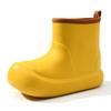 Botas de lluvia para exteriores de suela gruesa antideslizantes que aumentan la altura combinan con todo impermeables ligeras resistentes al desgaste que conservan el calor de caña alta para commuting zapatos de agua para mujer