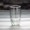Nueva Taza de Jugo de Vidrio de Doble Capa Venta Caliente Recomendada Vidrio Resistente a Altas Temperaturas Taza con Forma de Huevo Taza para Bebidas Frías Leche Café