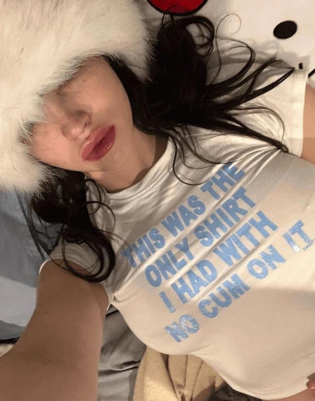 Y2K-letter-Printed-Baby-Tee-Su