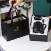 Taza de Cerámica para Beber Taza de Pareja con Tapa y Cuchara Oficina Creativa Nórdica ins Caja de Regalo Taza