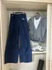 Jeans Anchos Arrugados de Pierna Recta para Hombre de Nueva Colección Primavera/Otoño 2026 Cintura Elástica Trasera Pantalones Largos