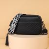 Bolso de Cuero Genuino de Moda con Forma de Rombo Personalizado por el Fabricante Estilo Coreano Bolso de Hombro con Textura Simple Bolso Cruzado Versátil Retro para Mujer